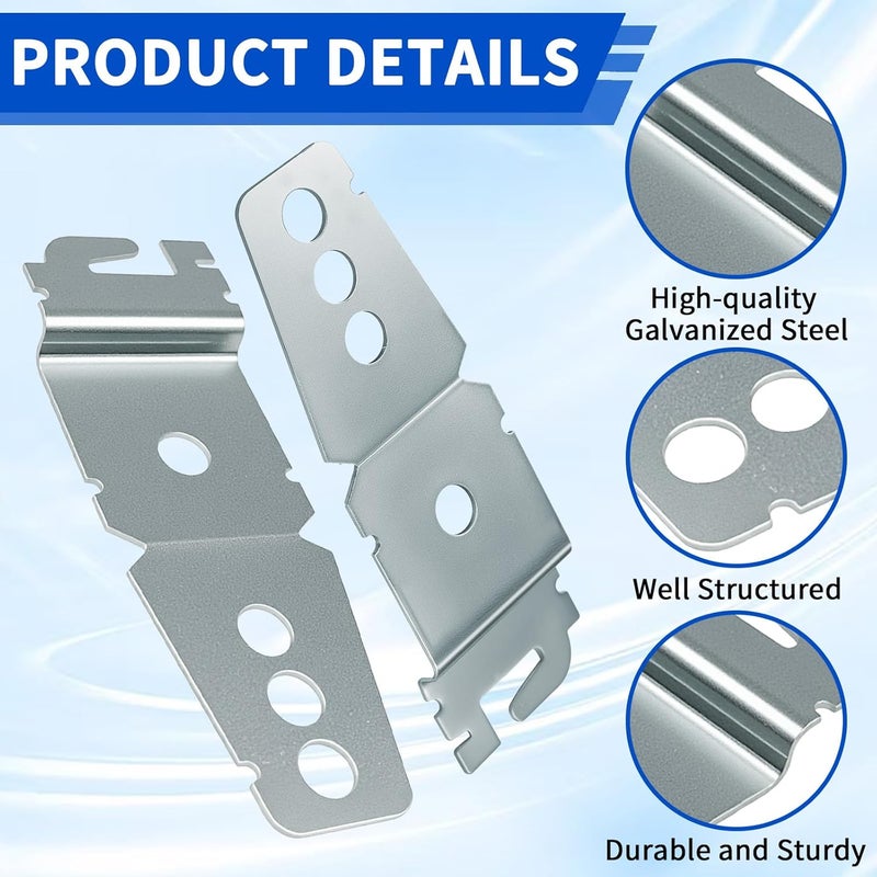 MCSDFN 4 Pack 8269145 Dishwasher Mounting Brackets with Screws, Undercounter Dishwasher Bracket Universal Dishwasher Replacement Parts & Accessories - Image 3